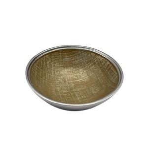 Mariposa Linen Cream Enamel & Recycled Aluminum 6" Bowl Mexico